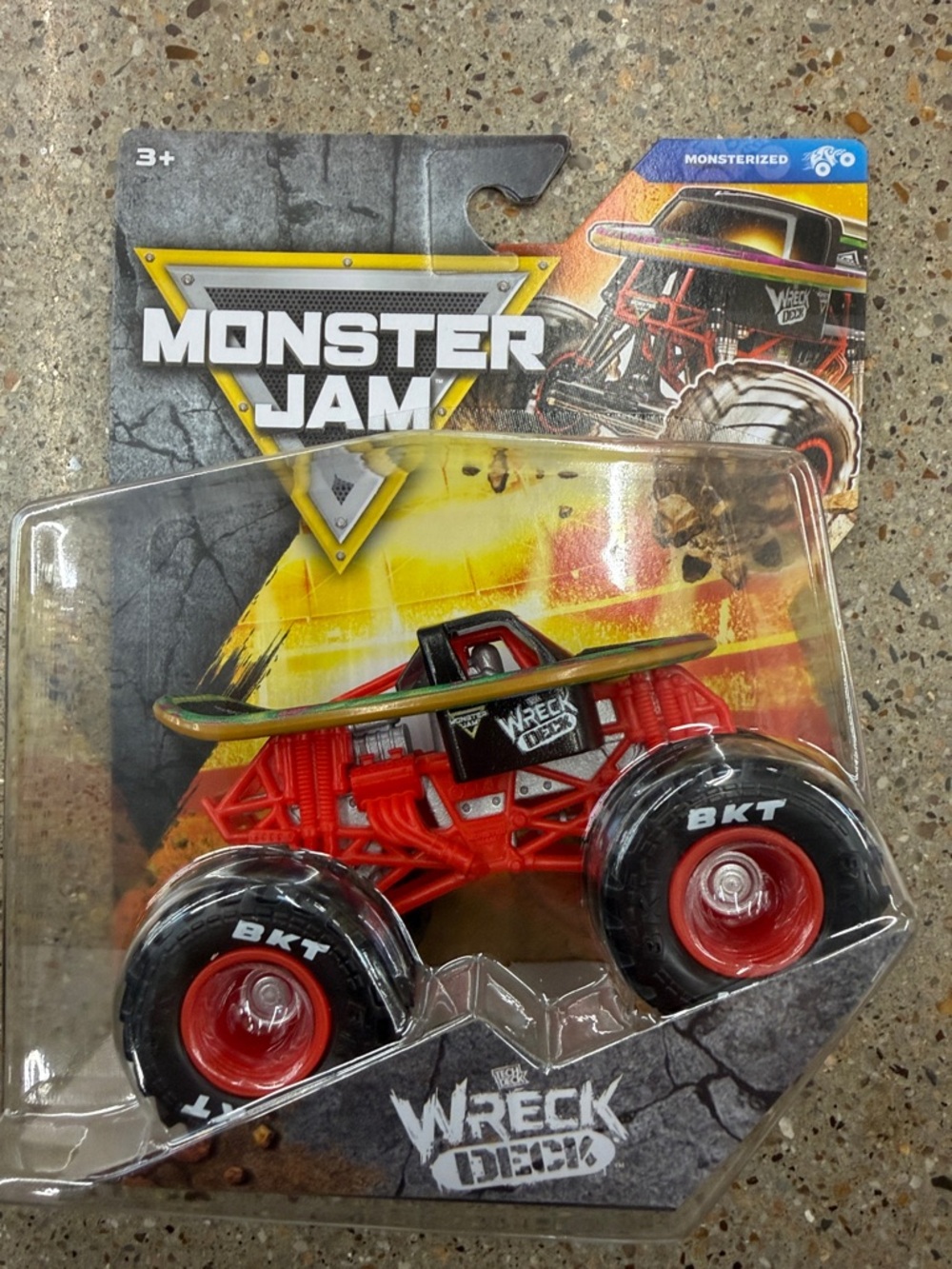 Monster Jam Tech Deck Wreck Deck Red Monster Truck Toy by Monster Jam